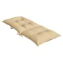 Stuhlkissen mit hoher Rückenlehne 4 Stück beige melange Stoff 120x50x7cm von , Kissen für Stühle und Sofas - Ref: Foro24-4002...