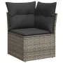 Set of garden sofas and cushions 8 pieces synthetic rattan gray by , Garden sets - Ref: Foro24-3267150, Price: 597,30 €, Disc...