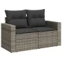 Set aus Gartensofas und Kissen 8-teilig synthetisches Rattangrau von , Gartensets - Ref: Foro24-3267150, Preis: 597,30 €, Rab...