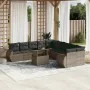 Garden sofa set 11 pieces and gray synthetic rattan cushions by , Garden sets - Ref: Foro24-3268800, Price: 781,27 €, Discoun...