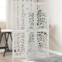 Three-panel solid Paulownia wood room divider screen in white. by , Room dividers - Ref: Foro24-358733, Price: 78,86 €, Disco...