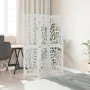 Three-panel solid Paulownia wood room divider screen in white. by , Room dividers - Ref: Foro24-358733, Price: 78,86 €, Disco...