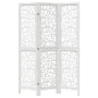 Three-panel solid Paulownia wood room divider screen in white. by , Room dividers - Ref: Foro24-358733, Price: 78,86 €, Disco...