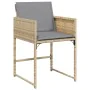 Garten-Essgruppe 9-teilig mit Kissen aus synthetischem Rattan in Beige. von , Gartensets - Ref: Foro24-3278087, Preis: 478,41...