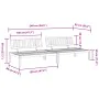 Zwei zentrale Garten-Palettensofas aus massivem Akazienholz. von , Outdoor-Sofas - Ref: Foro24-3209307, Preis: 213,44 €, Raba...