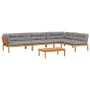 Garten-Palettensofa-Set mit 5-teiligen Kissen aus Akazienholz. von , Outdoor-Sofas - Ref: Foro24-3209512, Preis: 835,94 €, Ra...