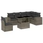 7-piece garden sofa set with gray synthetic rattan cushions by , Garden sets - Ref: Foro24-3269200, Price: 545,86 €, Discount: %