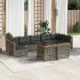 Gartenmöbel-Set 9-teilig mit grauen Polstern aus synthetischem Rattan von , Gartensets - Ref: Foro24-3261993, Preis: 762,57 €...