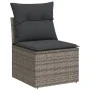 Gartensofa-Set, 7-teilig, mit grauen Polstern aus synthetischem Rattan von , Gartensets - Ref: Foro24-3266380, Preis: 504,13 ...