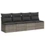 Set de muebles de jardín 9 pzas y cojines ratán sintético gris de , Conjuntos de jardín - Ref: Foro24-3267800, Precio: 664,33...