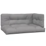 Garden pallet sofa set with 4 acacia wood cushions. by , Outdoor sofas - Ref: Foro24-3209362, Price: 677,01 €, Discount: %