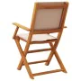 Garden chairs 2 units solid acacia wood and taupe gray fabric by , Garden chairs - Ref: Foro24-367671, Price: 122,68 €, Disco...