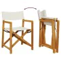 Folding garden chairs 6 units, cream white fabric by , Garden chairs - Ref: Foro24-3208917, Price: 326,66 €, Discount: %