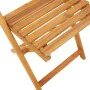 Folding garden chairs 6 units solid wood and cream fabric by , Garden chairs - Ref: Foro24-3214611, Price: 243,92 €, Discount: %