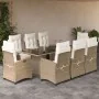 Garden dining set 9 pieces with beige synthetic rattan cushions by , Garden sets - Ref: Foro24-3212927, Price: 1,00 €, Discou...