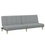 Two-seater sofa bed with light gray fabric ottoman by , Sofas - Ref: Foro24-3258138, Price: 290,25 €, Discount: %