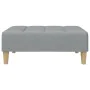 Two-seater sofa bed with light gray fabric ottoman by , Sofas - Ref: Foro24-3258138, Price: 290,25 €, Discount: %