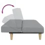 Two-seater sofa bed with light gray fabric ottoman by , Sofas - Ref: Foro24-3258138, Price: 290,25 €, Discount: %