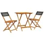 3-piece PE rattan and solid black wood bistro set by , Garden sets - Ref: Foro24-3281754, Price: 140,60 €, Discount: %