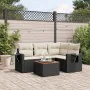 5-piece garden furniture set with black synthetic rattan cushions by , Garden sets - Ref: Foro24-3256875, Price: 330,27 €, Di...