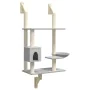 Light gray wall-mounted scratching post for cats, 153 cm by , Cat furniture - Ref: Foro24-172405, Price: 51,73 €, Discount: %