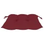 Garden chairs 6 units with red wine cushions teak wood by , Garden chairs - Ref: Foro24-3065614, Price: 389,98 €, Discount: %