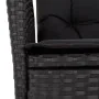 3-teiliges Garten-Esszimmer-Set mit Kissen synthetisches Rattan schwarz von , Gartensets - Ref: Foro24-3213067, Preis: 330,64...