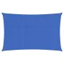 Rectangular blue HDPE sail shade 160 g/m² 3x6 m by , Umbrellas - Ref: Foro24-311515, Price: 41,42 €, Discount: %