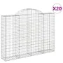 Wire mesh baskets 20 units, arched shape, iron, 200x30x140/160 cm. by , Pots and planters - Ref: Foro24-3146167, Price: 1,00 ...