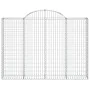 Wire mesh baskets 20 units, arched shape, iron, 200x30x140/160 cm. by , Pots and planters - Ref: Foro24-3146167, Price: 1,00 ...