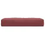 Cushion for pallet sofa in red wine melange fabric 60x60x10 cm by , Cushions for chairs and sofas - Ref: Foro24-4002672, Pric...