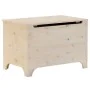 Storage box with lid FROG solid pine wood 80x49x54 cm by , Storage trunks - Ref: Foro24-4002337, Price: 91,06 €, Discount: %