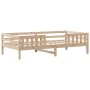 Solid pine wood bed frame 75x190 cm by , Beds and slatted bases - Ref: Foro24-846982, Price: 99,05 €, Discount: %