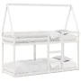 Bunk bed with solid white pine wood roof 90x190 cm by , Beds and slatted bases - Ref: Foro24-3282088, Price: 225,46 €, Discou...