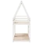 Bunk bed with solid white pine wood roof 90x190 cm by , Beds and slatted bases - Ref: Foro24-3282088, Price: 225,46 €, Discou...