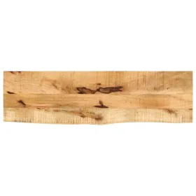 Solid mango wood natural edge table top 110x40x3.8 cm by , Table tops - Ref: Foro24-370397, Price: 72,99 €, Discount: %