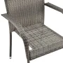 Stackable garden chairs 4 units gray synthetic rattan by vidaXL, Garden chairs - Ref: Foro24-310085, Price: 183,13 €, Discoun...