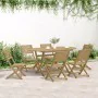 Folding garden chairs 6 pcs acacia wood 48.5x61.5x87 cm by , Garden chairs - Ref: Foro24-3214228, Price: 291,56 €, Discount: %