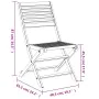 Folding garden chairs 6 pcs acacia wood 48.5x61.5x87 cm by , Garden chairs - Ref: Foro24-3214228, Price: 291,56 €, Discount: %