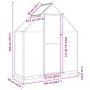 Greenhouse with silver aluminum base frame 169x58x202 cm by , Greenhouses - Ref: Foro24-4005819, Price: 227,96 €, Discount: %