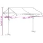 Free-standing awning made of blue and white fabric and steel, 300x300 cm. by , Umbrellas - Ref: Foro24-368931, Price: 266,10 ...