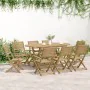 Folding garden chairs 6 pcs acacia wood 54.5x61.5x86.5cm by , Garden chairs - Ref: Foro24-3214226, Price: 272,21 €, Discount: %