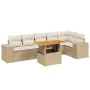 Set of 7-piece garden sofas and beige synthetic rattan cushions by , Garden sets - Ref: Foro24-3272647, Price: 614,80 €, Disc...