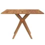 Square garden table made of solid acacia wood 110x110x75 cm by , Garden tables - Ref: Foro24-367837, Price: 181,09 €, Discoun...