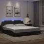 Bed frame with LED lights in black synthetic leather 180x200 cm by , Beds and slatted bases - Ref: Foro24-3214208, Price: 225...