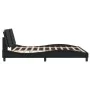 Bed frame with LED lights in black synthetic leather 180x200 cm by , Beds and slatted bases - Ref: Foro24-3214208, Price: 225...