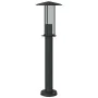 Außen-Stehlampen, 3 Stück, Edelstahl, schwarz, 60 cm. von , Außenbeleuchtung - Ref: Foro24-4006354, Preis: 88,34 €, Rabatt: %