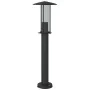 Außen-Stehlampen, 3 Stück, Edelstahl, schwarz, 60 cm. von , Außenbeleuchtung - Ref: Foro24-4006354, Preis: 88,34 €, Rabatt: %