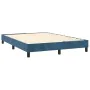 Boxspringbett mit dunkelblauer Samtmatratze 140x200 cm. von , Betten und Lattenroste - Ref: Foro24-3130905, Preis: 439,59 €, ...