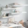 Floating wall shelf 4 pcs glossy white MDF 90x23.5x3.8cm by vidaXL, Shelves and shelves - Ref: Foro24-323756, Price: 85,68 €,...